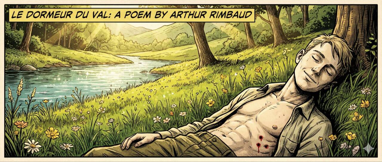 【每日诗语】兰波：山谷睡者