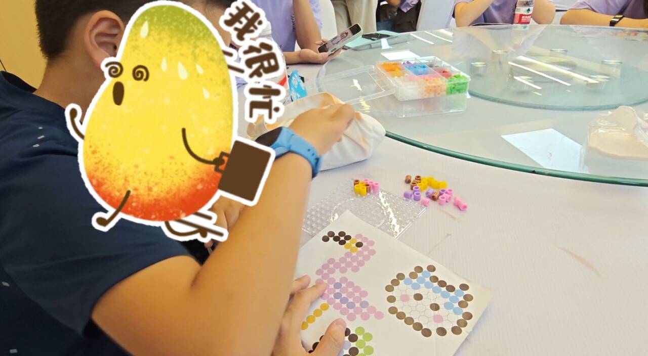 拼豆活动现场
